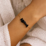 Bracelet Fin en Pierres Irrégulières Naturelles - - L'Arbre des Chakras