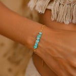 Bracelet Fin en Pierres Irrégulières Naturelles - - L'Arbre des Chakras