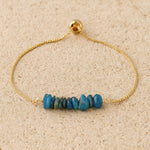 Bracelet Fin en Pierres Irrégulières Naturelles - - L'Arbre des Chakras