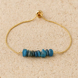 Bracelet Fin en Pierres Irrégulières Naturelles - - L'Arbre des Chakras