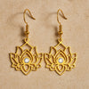 Boucles d'Oreilles "Reflet de Lotus" - - L'Arbre des Chakras