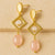 Boucles d’Oreilles "Émotion & Élégance" en Quartz Rose et Pierre de Lune