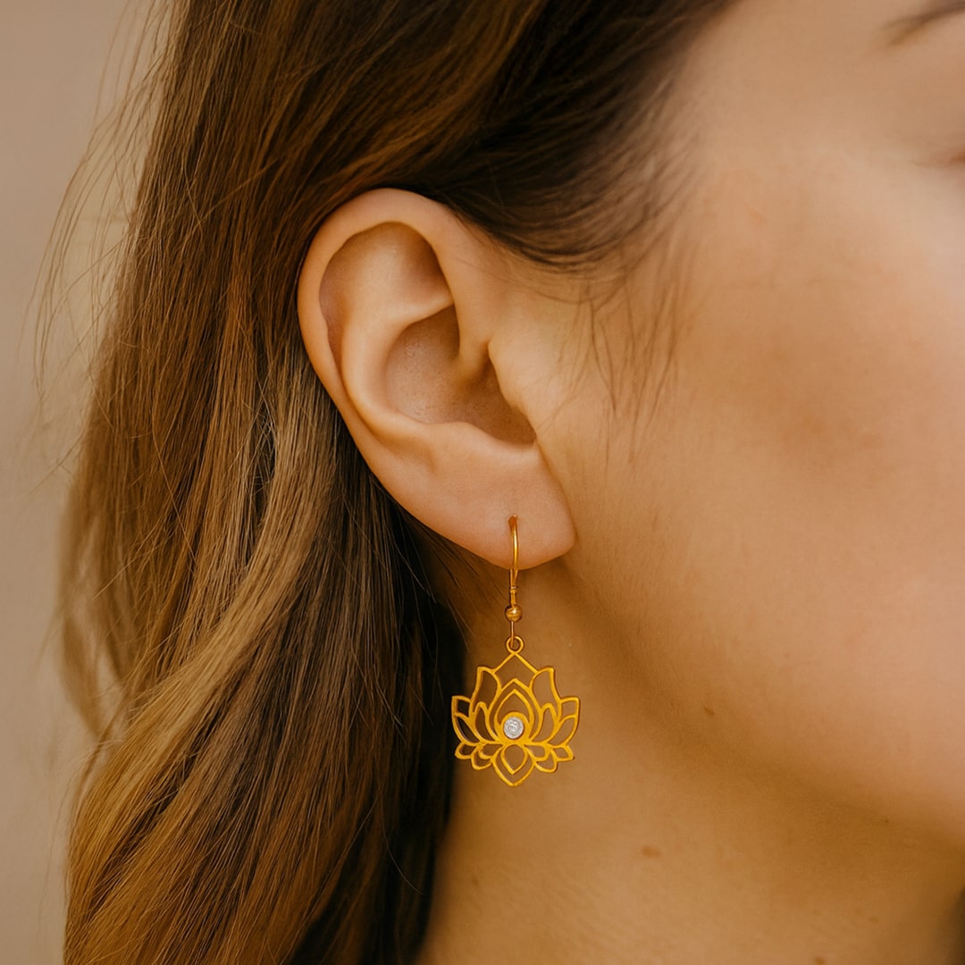 Boucles d'oreilles "Reflet de Lotus"