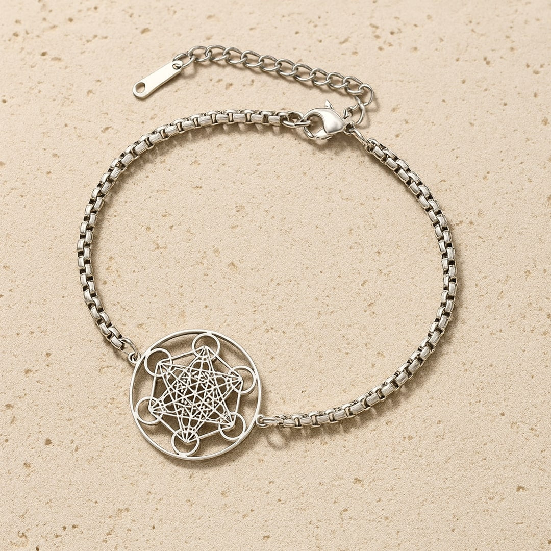 Bracelet "Lumière de Métatron" - Argentée - L'Arbre des Chakras