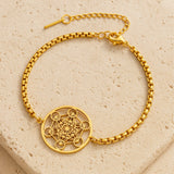 Bracelet "Lumière de Métatron" - dorée - L'Arbre des Chakras