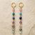 Boucles d'Oreilles "Cascade Bien-être " des 7 Chakras