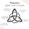 Pendentif "Triquetra" en Acier Inoxydable - - L'Arbre des Chakras