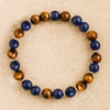 Bracelet "Lâcher-Prise" Oeil de Tigre & Lapis Lazuli - - L'Arbre des Chakras