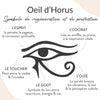 Pendentif Orgonite Oeil d'Horus en Pierres Naturelles - - L'Arbre des Chakras