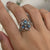 Bague Fleur Rotative anti-stress en Labradorite
