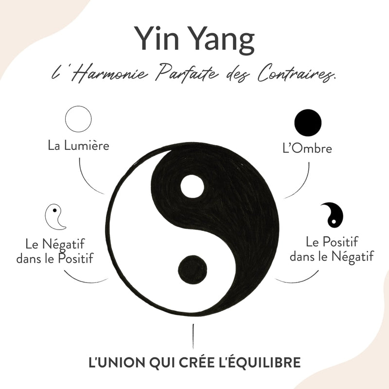 Pendentif "Yin-Yang" en Howlite & Obsidienne Noire - - L'Arbre des Chakras