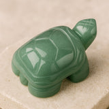 Animal Totem Tortue en Pierre Naturelle - Aventurine Verte - L'Arbre des Chakras