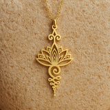 Pendentif "Lotus Unalome" - Or - L'Arbre des Chakras