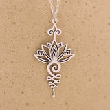Pendentif "Lotus Unalome" - Argent - L'Arbre des Chakras