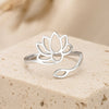 Bague Ajustable Lotus Divin - - L'Arbre des Chakras