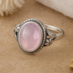 Bague "Douceur d'Amour" en Quartz Rose - 6 - L'Arbre des Chakras