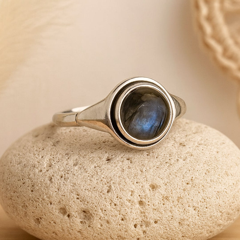 Bague "Divya" en Labradorite - - L'Arbre des Chakras