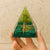Orgonite "Arbre de Vie Renaissant" en Péridot & Malachite