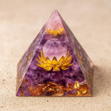 Orgonite "Lotus Divin" en Améthyste - - L'Arbre des Chakras