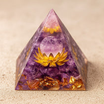 Orgonite "Lotus Divin" en Améthyste - - L'Arbre des Chakras