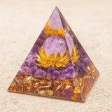 Orgonite "Lotus Divin" en Améthyste - - L'Arbre des Chakras