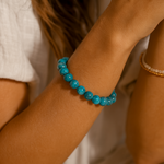Bracelet "Clarté Intérieure" en Apatite - - L'Arbre des Chakras