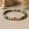 Bracelet "Équilibre Intérieur" en Agate Indienne -  - L'Arbre des Chakras