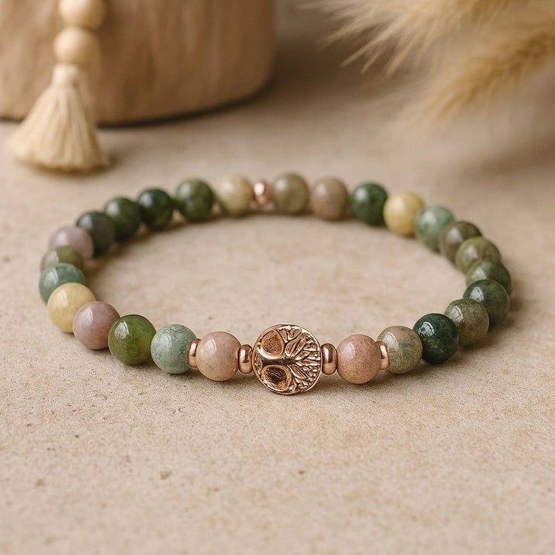 Bracelet "Équilibre Intérieur" en Agate Indienne