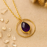 Collier "Cercle de Sérénité" en Améthyste - - L'Arbre des Chakras