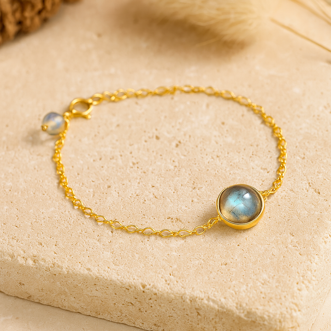 Bracelet "Lumière en Soi" en Labradorite - - L'Arbre des Chakras