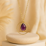 Collier "Cercle de Sérénité" en Améthyste - - L'Arbre des Chakras
