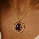 Collier "Cercle de Sérénité" en Améthyste - - L'Arbre des Chakras