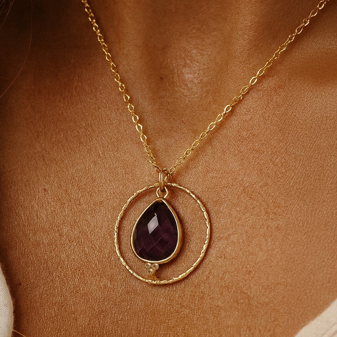 Collier "Cercle de Sérénité" en Améthyste