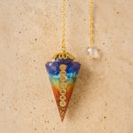 Pendule Divinatoire 7 Chakras - - L'Arbre des Chakras