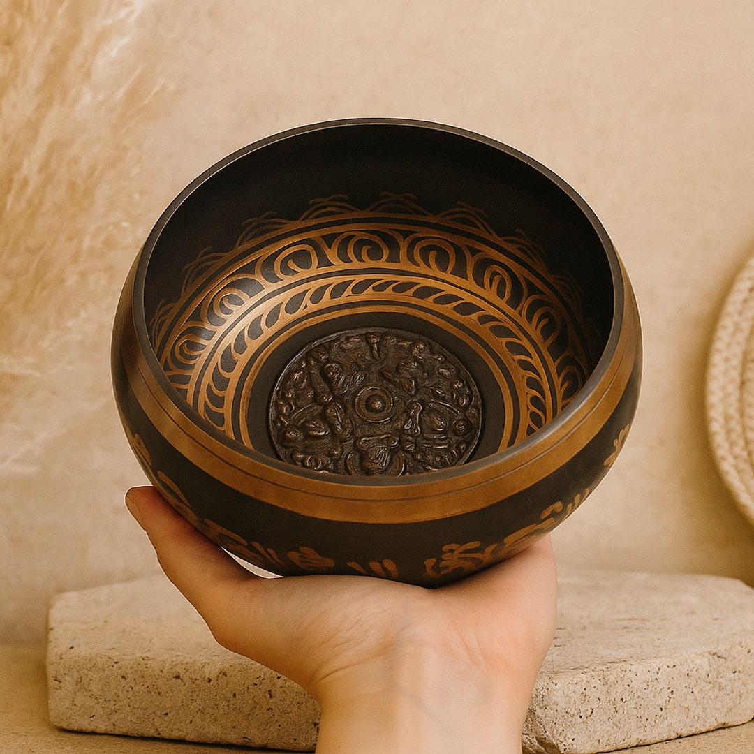 Bol Chantant du Népal Fait à la Main