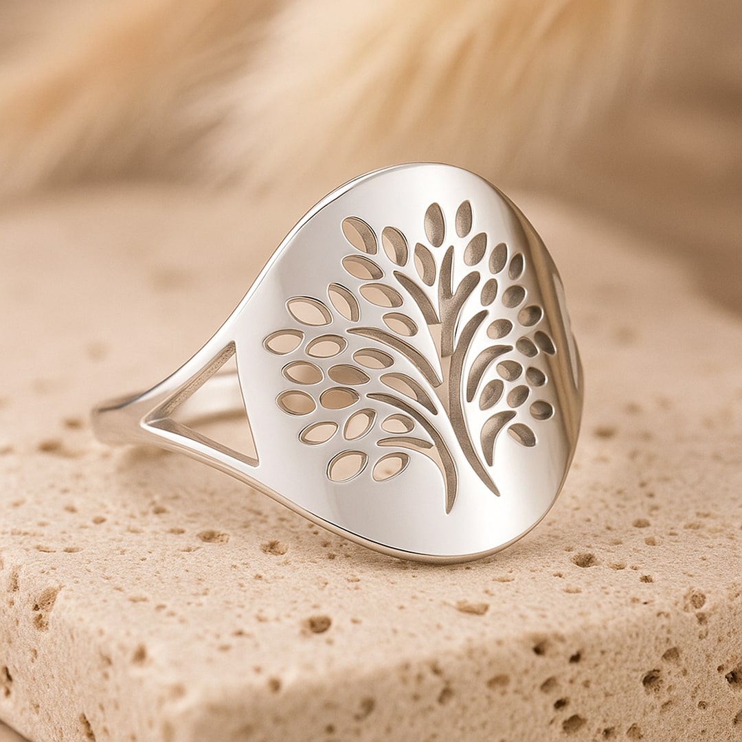 Bague Arbre des Chakras - Argent / 7 - L'Arbre des Chakras