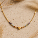 Collier "Chemin du Cœur" – 7 Chakras - - L'Arbre des Chakras