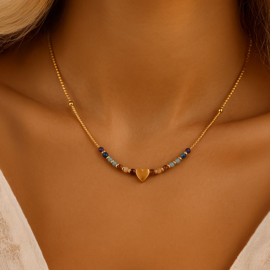 Collier "Chemin du Cœur" – 7 Chakras
