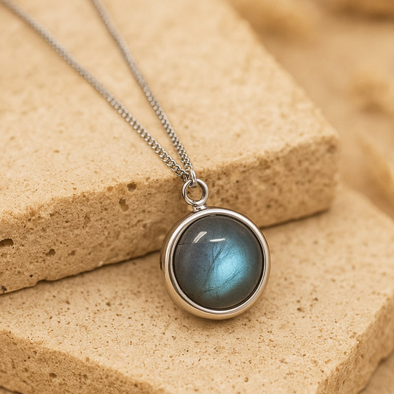 Pendentif "Perle Fine" en Labradorite