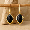 Boucles d'Oreilles "Protection Intérieure" en Onyx - - L'Arbre des Chakras
