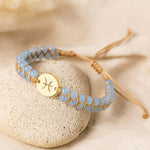Bracelet Tressé "12 Constellations" en Pierres Naturelles - Poisson - Aigue marine - L'Arbre des Chakras
