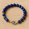 Bracelet "Lâcher-Prise" Oeil de Tigre & Lapis Lazuli - - L'Arbre des Chakras