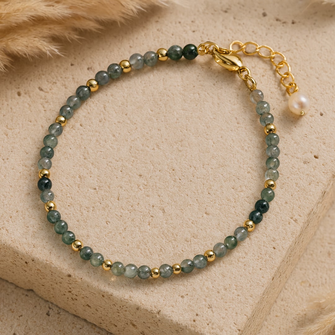 Bracelet Raffiné en Pierres Naturelles Fines