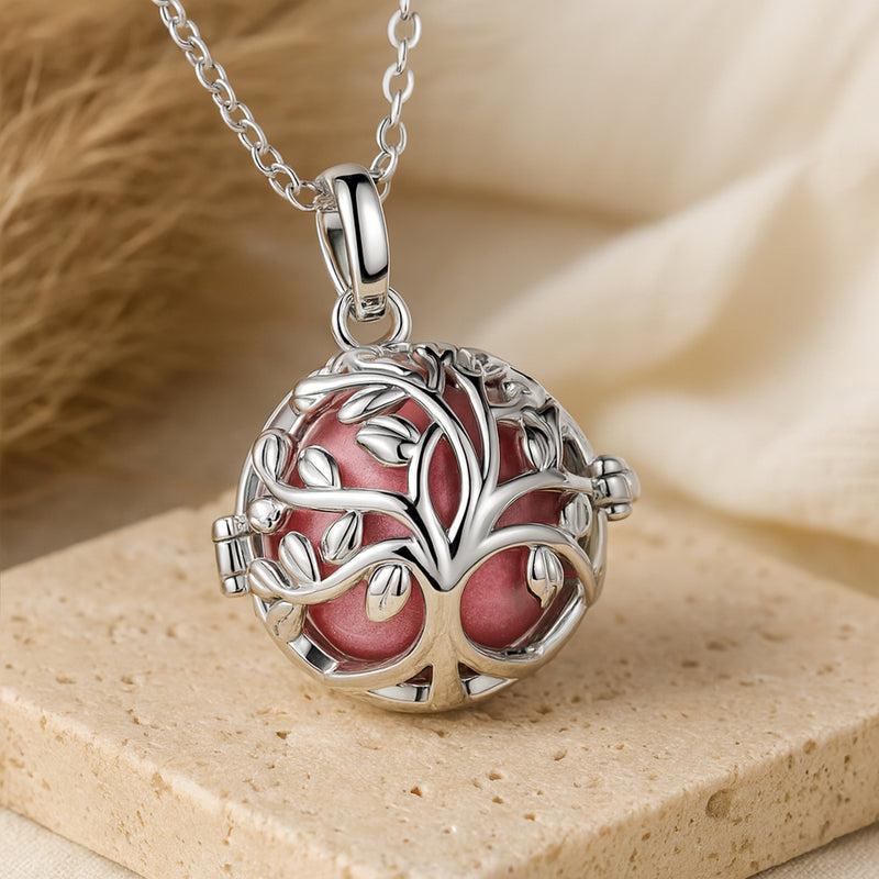 Bola de Grossesse "Arbre de Vie" - Rose fushia - L'Arbre des Chakras