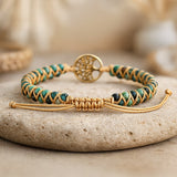 Bracelet "Vie Éternelle" en Turquoise Africaine - - L'Arbre des Chakras