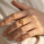Bague "Rayon de Joie" en Citrine - - L'Arbre des Chakras