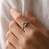 Bague Ajustable "Clarté d'Esprit" en Péridot - - L'Arbre des Chakras