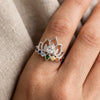 Bague Ajustable "Lotus Cristallin" - - L'Arbre des Chakras