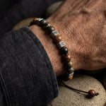 Bracelet "Stabilité Intérieure" en Jaspe - - L'Arbre des Chakras