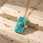 Pendentif "Équilibre Précieux" en Amazonite - - L'Arbre des Chakras